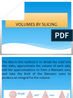 Volumes by Slicing