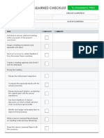 IC Project Lessons Learned Checklist 11070 - PDF