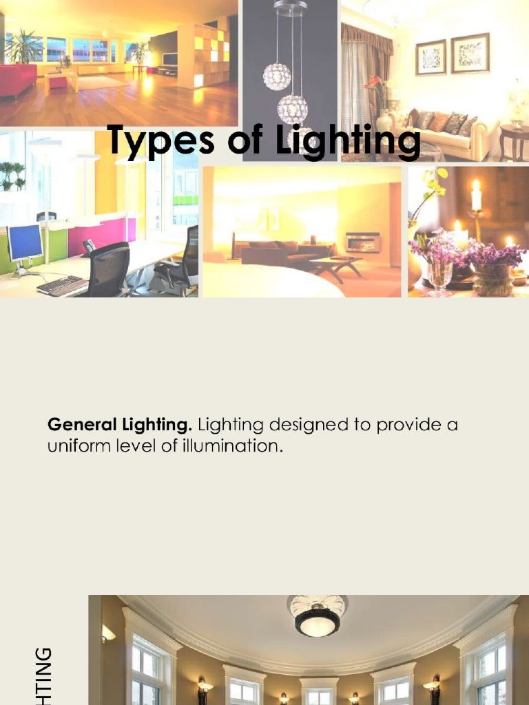 Types of Lighting and Luminaire PDF