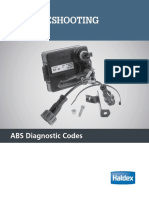 Troubleshooting: ABS Diagnostic Codes