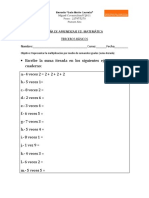 GUÍA DE APRENDIZAJE Sumas Iteradas