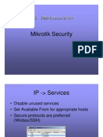 Greg So Well Mikrotik Security