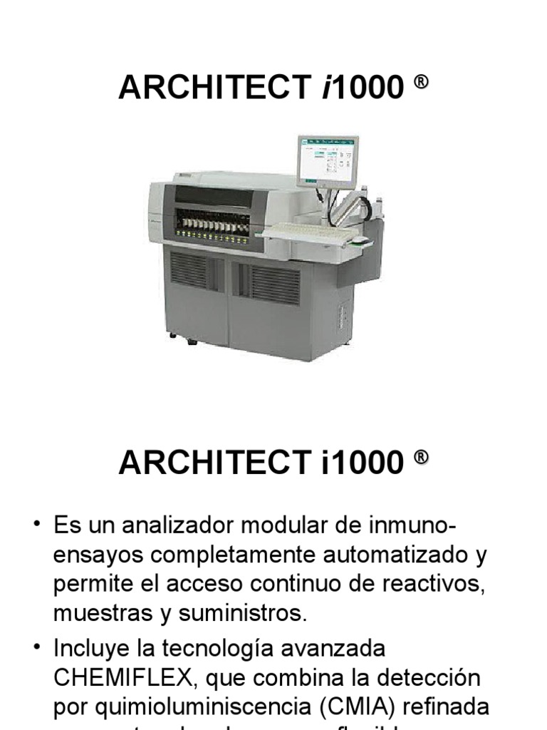 Architect I1000 ® | PDF | Calibración | Apoyo