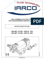 164 007 12-US - UP3-S 12V 164 007 13-US - UP3-S 24V: Self-Priming Electric Pump For Transferring Various Liquids