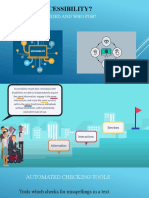 Importance of accessibility and automated checking tools