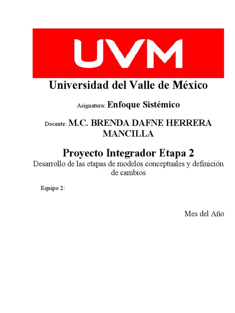 Proyecto Integrador Etapa 2 UVM | PDF