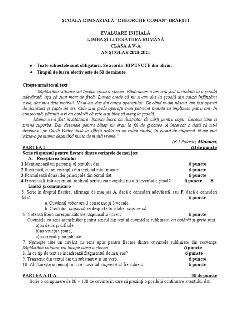 Test Initial Final | PDF