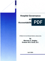 Hospital Governance and Accountability in Ontario