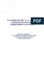 La Crisis de 1857 y La Nueva Configuracion Del Territorio Nacional