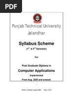 Download PTU - PGDCA Syllabus by Chirag Jain SN59201995 doc pdf
