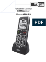 Felhasználói Kézikönyv GSM Mobiltelefon Maxcom MM461BB