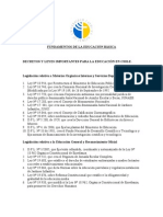 Decretos y Leyes Importantes para La Educación en Chile