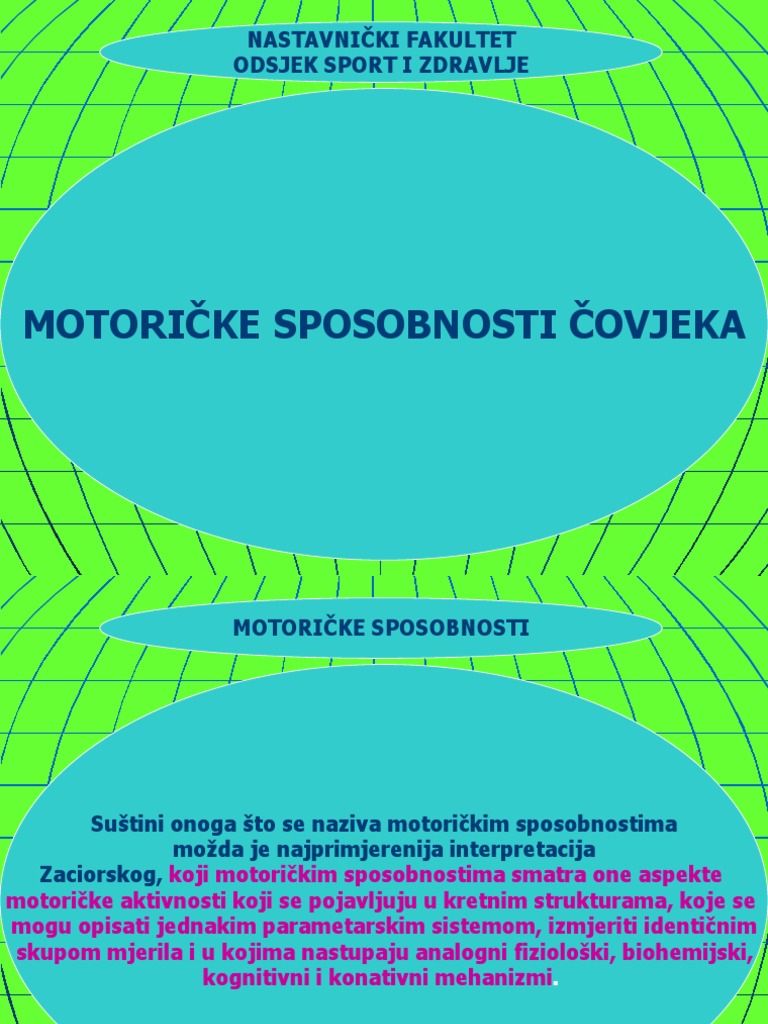 20947-121550 - P3. Antropomotorika Struktura Motoričkog Prostora | PDF