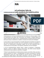 Cidades Do Brasil Enfrentam Falta de Medicamentos Pela Ausência de Matéria Prima - Prefeitura de Ibitinga