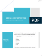 Design Elements and Aesthetic Categories