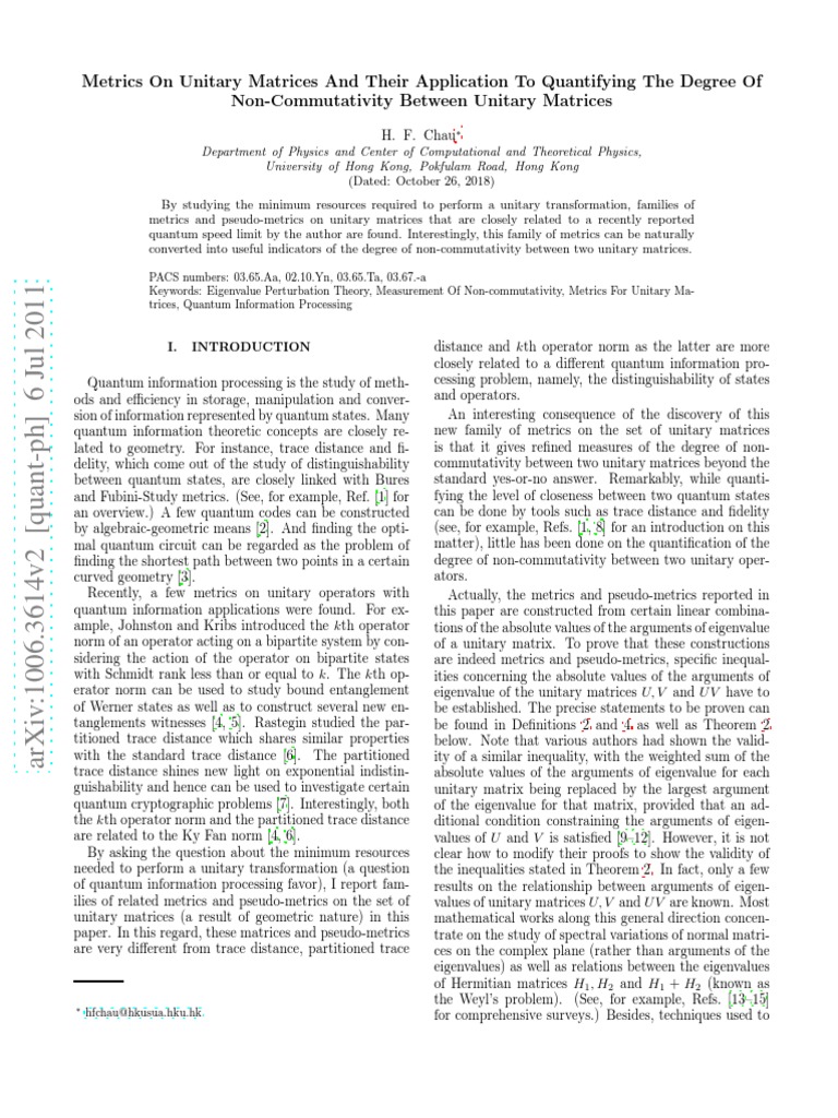 How To Find Unitary Matrix