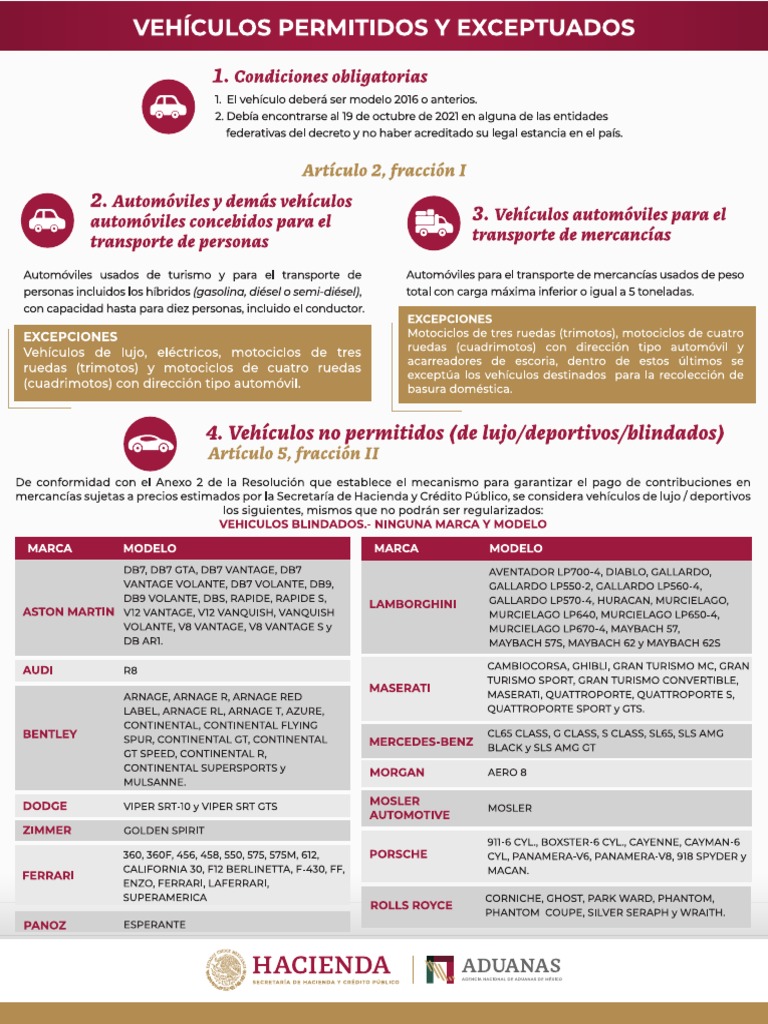 Vehiculos Permitidos Exceptuados INFOGRAFIA | PDF