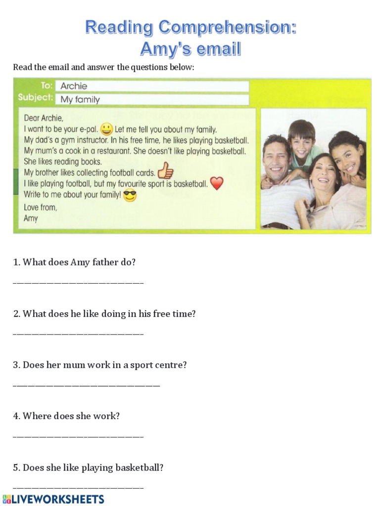 Read The Email and Answer The Questions Below | PDF