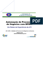 Automação de Processos de Negócios Com BPMS - Um Relato de Experiência Da ATI (GOVERNO)