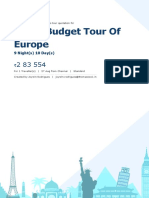 Super Budget Tour of Europe-1