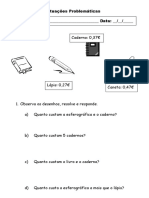 2º Ano-Ficha8 (Situações Problemáticas)