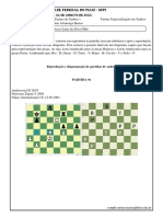 Reprodução e Diagramação de Partida de Xadrez