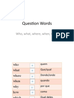 Question Words Guide for Who What Where When Why How Which