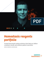 Hemostasis Reagents Portfolio Brochure BFTII 