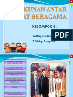 Kerukunan Antar Umat Beragama Kelompok 6