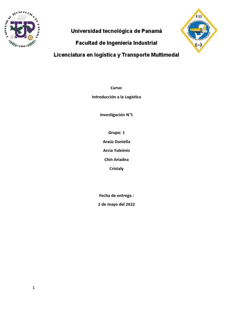 Proyecto de int a la log stica pdf log stica almac n