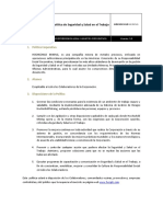 2.-Política de Seguridad y Salud en El Trabajo