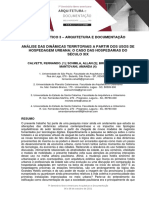 Análise Das Dinâmicas Territoriais A Partir Dos Usos de Hospedagem Urbana: o Caso Das Hospedarias Do Século Xix