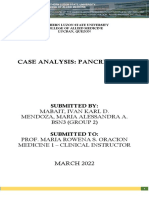 Case Analysis-Medicine-Pancreatitis