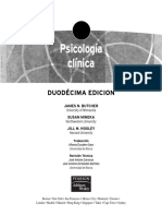 Psicología Clínica y Tarstorno Mental