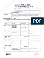 Agenda 20 de Abril Visita CurriÃ Culo