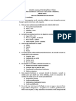 Examen 2 Fisica y Química Sexto