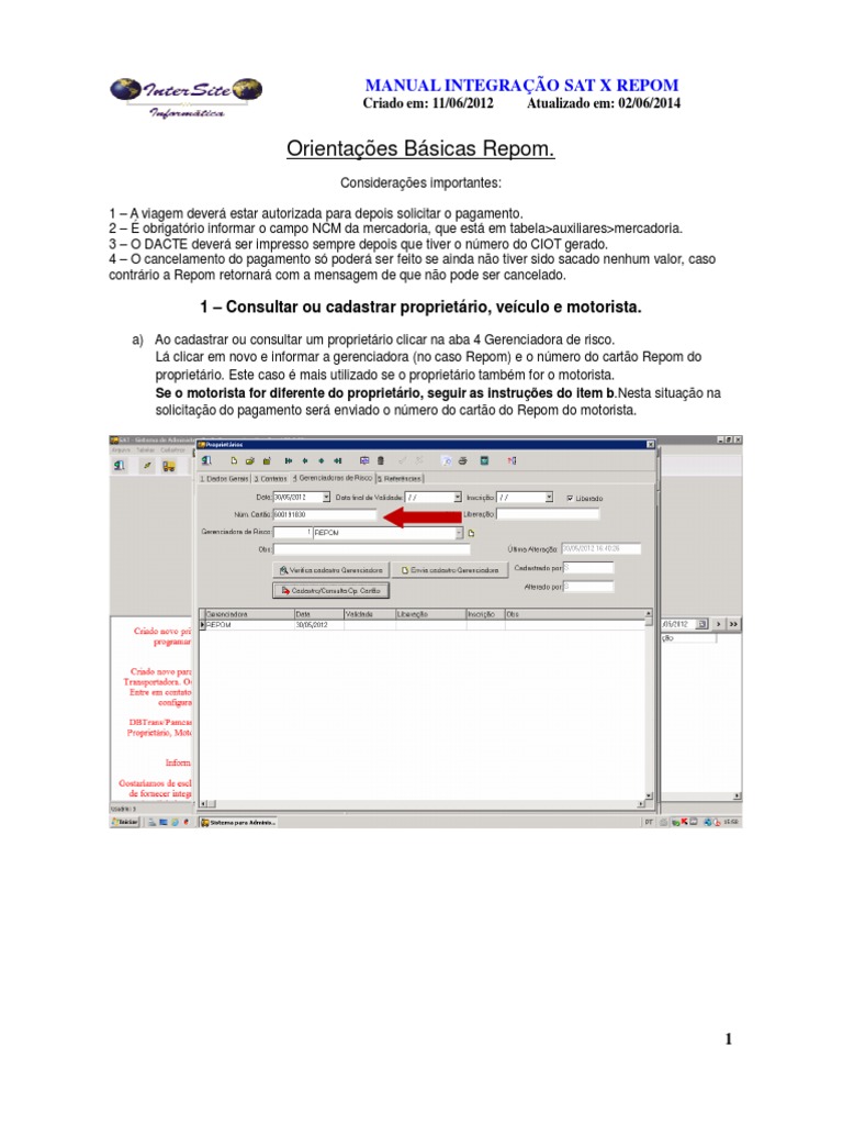 Manual de Processo Pagto Repom Cliente | PDF | Contabilidade | Conta de ...