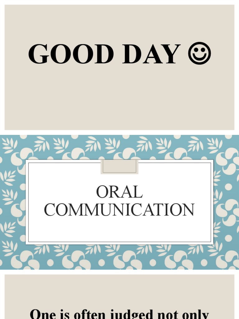 TYPES OF ORAL COMMUNICATION PDF FREE DOWNLOAD visual data 7