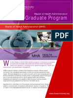 COURSE OUTLINE MHA Health Administration