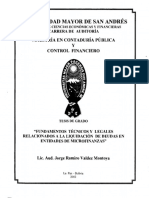 Tm-02 Fundamentos Tecnicos y Legales Relacionados A La Liquidacion de Deudas en Entidades de Microfinanzas