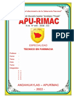 Especialidades Farmacéuticas, Anestésicos Generales y Locales