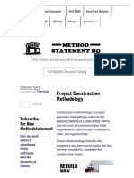 Project Construction Methodology - Best Editable Construction QHSE Documentation Portal