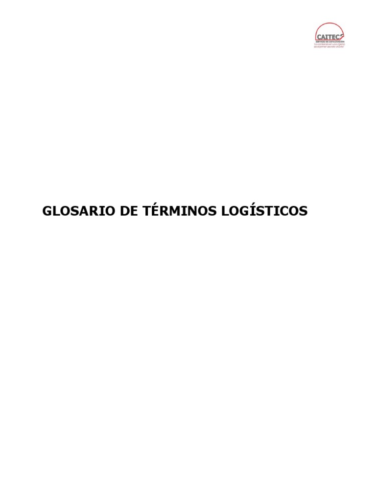 Glosario de t rminos log sticos descargar gratis pdf ascii log stica
