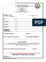 BFP inspection order template