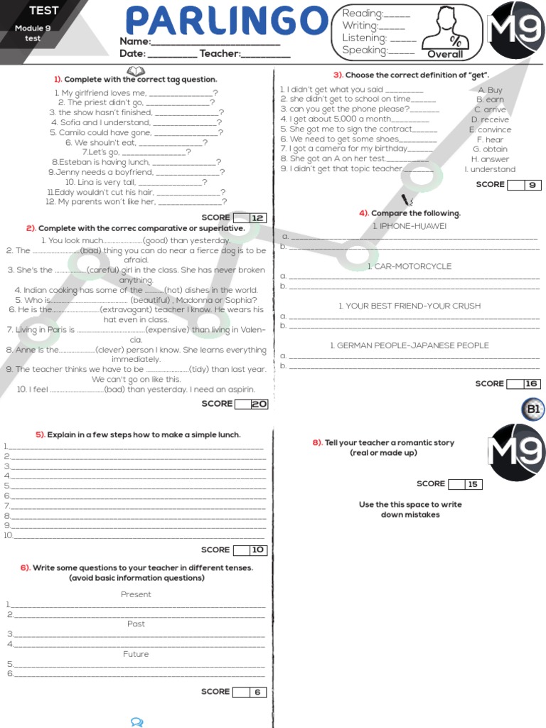 Module 9 Test Overview | PDF