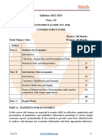 CBSE Syllabus For Class 11 Economics 2022-23 (Revised) PDF Download