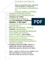 Tarea Para Tecnico de Turno de Amanecida