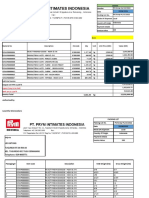 Invoice and Packing List for Scrap Material Shipment