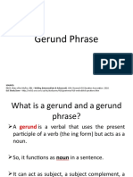 GERUND PHRASE