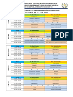 Horario de Clases Ined 2022